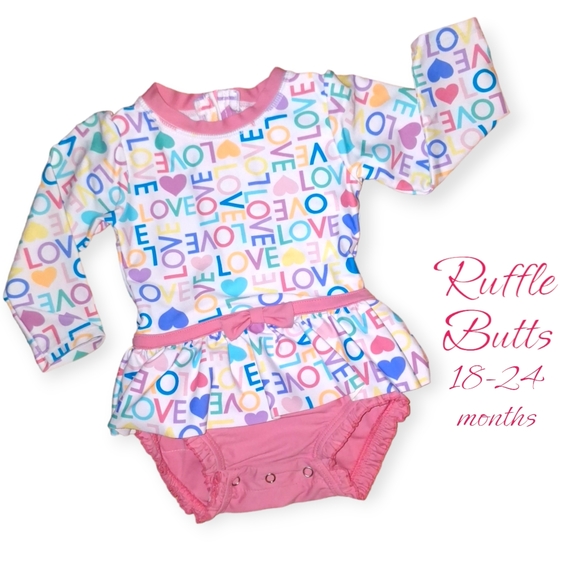 Ruffle Butts Other - Ruffle Butts 18-24m 1 piece rash guard swimsuit